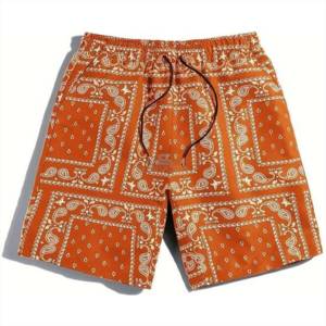 Short décontracté classique pour hommes avec tissu de qualité supérieure short à séchage rapide imprimé de logo personnalisé pour hommes avec service OEM - Product Image 1