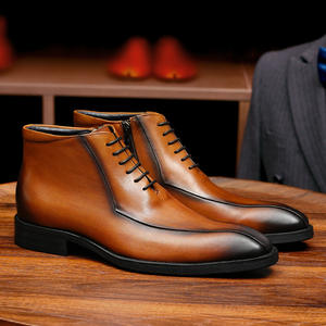 Chaussures Oxford en cuir de vachette pleine fleur avec talon amorti et design antidérapant, chaussures habillées pour hommes, chaussures en cuir - Product Image 2