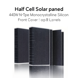 Panneau solaire demi-cellule 440W, type N, silicium monocristallin, couvercle avant en verre - Product Image 2