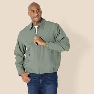 Blouson aviateur zippé léger et extensible de coupe décontractée pour homme - Product Image 6