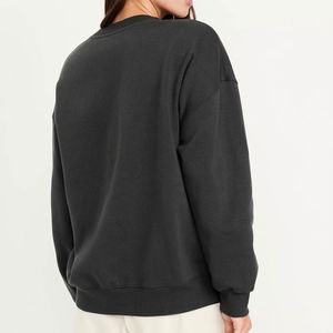 Sweat-shirt femme élégant avec un matériau doux uni coupe ample confortable séchage rapide décontracté vêtements de rue sweat-shirt pour femmes OEM - Product Image 3