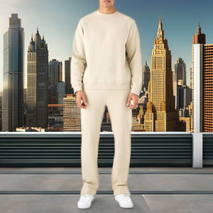 Conjunto Deportivo de Corte Regular, Estilo Urbano, Tallas Grandes, Ecológico, Ligero, Material Suave, Transpirable, Resistente al Viento, Tejido Elástico para Invierno - Product Image 3