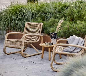 Sillón de Ratán con Acabado Natural, Estilo Moderno para Interiores y Exteriores - Product Image 2