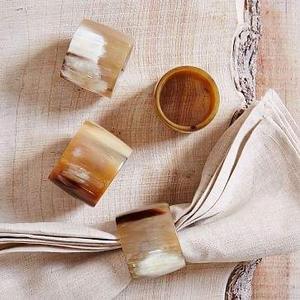 Servilleteros de Cuerno de Búfalo, Porta Servilletas Redondos para Hoteles de Lujo, Restaurantes y Mesas de Boda, Alta Calidad - Product Image 4