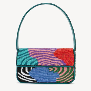 Sacs à bandoulière de luxe faits main multicolores perlés, brodés de sequins, pochettes de soirée rétro, sacs à main tendance pour femmes, fournisseur - Product Image 1