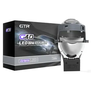 Projetor led de alta potência gtr, lente de projetor led de 55w g40, bi led, 5500k, feixe baixo, 3 polegadas