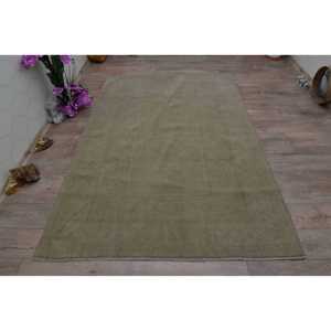 พรมวินเทจสไตล์ตุรกี ขนาด 5.2x7.6 ฟุต สีเบจ-น้ำตาล ลายต้นไม้และพืช - Product Image 1