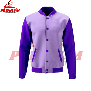 Veste bomber sport chauffante pour homme en gros, veste en maille décontractée avec fermeture éclair, broderie, bouton, poche, coupe-vent - Product Image 4