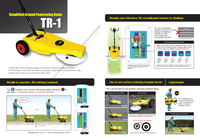 Localisateur utilitaire TAKACHIHO Scanner GPR P5-05 fabriqué au Royaume-Uni | Détecteur de métaux sous surface à opération simple Largeur de balayage de 350mm pour câble de tuyau