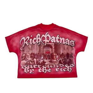 Camiseta Deportiva Personalizada OEM de Alta Calidad con Impresión DTG, 100% Poliéster, para Hombre, Lisa, Casual, de Manga Corta, Tejida, de Secado Rápido y Transpirable - Product Image 1