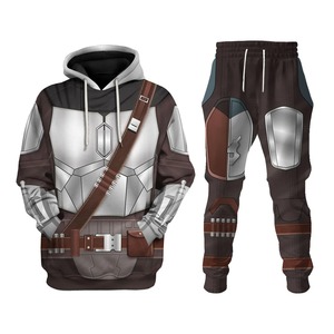 Conjunto Deportivo de 2 Piezas con Estampado 3D de Batalla Espacial, Ecológico, de Secado Rápido, para Hombre, Estilo Vintage, Holgado, 100% Algodón - Product Image 2