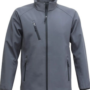 OEM personalizado chaquetas de concha suave para los hombres para la temporada de invierno último diseño con cuello alto para actividades al aire libre teñido liso - Product Image 3