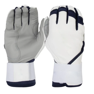 Guantes de bateo de béisbol de cuero genuino personalizados de calidad superior para hombres para posición en el campo tamaño adulto - Product Image 4