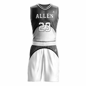 2024 dernière conception maillot de basket-ball personnalisé ensemble uniforme de basket-ball réversible maillot de basket-ball et short personnalisé - Product Image 1