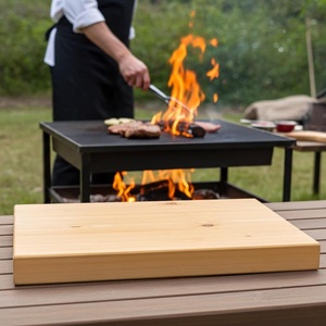 Meilleure planche à découper rectangulaire en bois avec poignée de 12mm d'épaisseur, durable et lavable au lave-vaisselle - Product Image 1