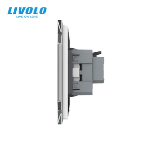 <span class=keywords><strong>Presa</strong></span> di Corrente Standard EU Senza Viti LIVOLO 250V 16A, <span class=keywords><strong>Presa</strong></span> a Muro Senza Viti, <span class=keywords><strong>Pannello</strong></span> Singolo 80*80, Dispositivo Elettrico con Certificazione <span class=keywords><strong>VDE</strong></span> - Product Image 2
