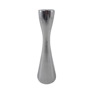 Bougeoir en aluminium argenté utilisé pour un décor Pièce centrale festive Supports de piliers de table à manger Supports de chandeliers Pots de bougies - Product Image 3