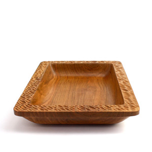 Rectángulo con acabado Natural de la mejor calidad Superior, diseño atractivo, tazón de masa de madera con Mango, tamaño personalizado, ensalada de frutas oblonga - Product Image 3