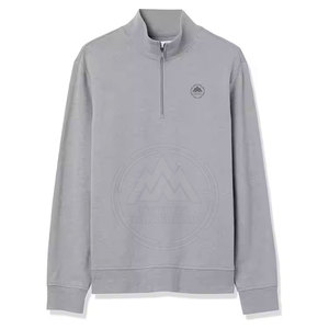 Sweat-shirt en Polaire Solide à Demi-Zip et Fermeture Éclair pour Homme - Product Image 6