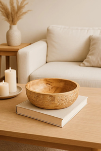 Eco-Friendly Handmade Customized Dates Bowl Durable Wooden <b>Tabletop</b> Bowl for Party Use Serving Sweets and Dates - Product Image 2