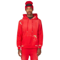 Ensemble de survêtement streetwear respirant et épais, personnalisé, avec pantalon évasé et sweat à capuche unisexe, en coton 100% de haute qualité, style jogger empilé