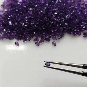 Natural <b>African</b> Amethyst 3x2MM Pear Cut Best Quality Loose Gemstone For Jewelry Making - Product Image 1