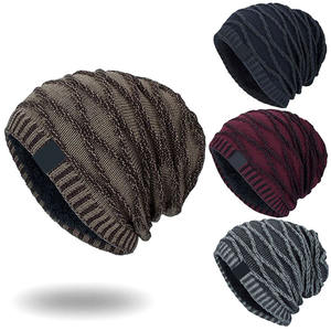 Gorro de punto personalizado, gorros informales de ajuste Regular para invierno, diseño superior, recién llegado, gorro de invierno con etiqueta tejida acrílica 100% - Product Image 6