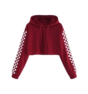 2025 New Latest Fashion Short Casual Autumn Winter Streetwear Pullover Women's Crop Hoodies - Product Image 1