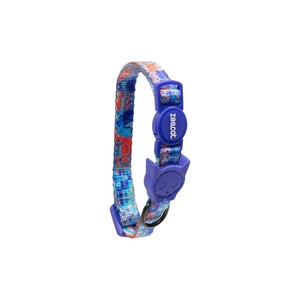 Modern Luxury Glitch Cat 404 PU Nylon Animal Dot Solid Print Breakaway Soft Comfortable <b>Lights</b> Scarf for <b>Dog</b> Walking Training - Product Image 3