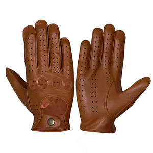 Guantes de cuero de moda genuina impermeables de invierno Bajo MOQ Precio barato Guantes de diseño de moda guantes de vestir - Product Image 6