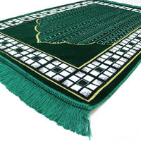 Tapis de prière musulman pour enfants, dernier design, haute qualité, personnalisable, en laine et mousse, à carreaux ou uni, confortable, antidérapant, imprimé numériquement, mignon