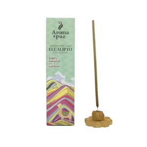 Incienso Fino de Madera de Eucalipto 100% Natural, Libre de Químicos, Aromático, Ecológico y de Larga Duración, Hecho en Perú - Product Image 2