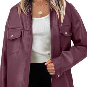 Chaquetas de Cuero Casuales, Último Diseño, Chaquetas de Moda de Cuero para Mujer, Ropa de Invierno, Chaquetas de Moda de Cuero Hechas a Medida para Mujer - Product Image 2