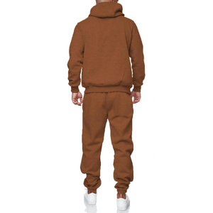 Survêtement hiver ensemble pour hommes haute qualité en gros Logo personnalisé imprimé décontracté 100% coton vêtements de sport de plein air - Product Image 5