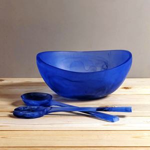 Ventes en gros de cuillères à salade en résine faites à la main, écologiques, lavables au lave-vaisselle, couleur personnalisée, 11 pouces, cuisine à domicile, fabriqué en Inde - Product Image 2