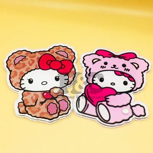 Nuevas Placas de Acrílico para Pestañas, Ecológicas, en Forma de Corazón y Cuadradas, con Logotipo Personalizado, Hello Kitty, para Extensiones de Pestañas, Pinzas Magnéticas, Mink - Product Image 1