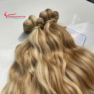 ผมต่อแบบหยักศกธรรมชาติสีผสม100% ผมมนุษย์เวียดนามมีคุณภาพสูงไม่หลุดไม่พันกัน - Product Image 1