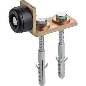 บัฟเฟอร์ประตูเหล็กชุบสังกะสีสีเหลือง 360 องศา รับน้ำหนักได้ 200 กก. สำหรับรั้ว โครงตาข่าย และประตู โดย HELM - Product Image 1