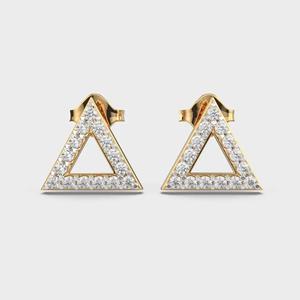 Pendientes de tuerca de diamante de corte brillante de alta demanda en platino brillo clásico perfecto para la elegancia diaria o eventos formales - Product Image 4