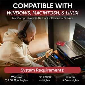 Audio2USB ™   Dispositivo de Captura de Audio 2.0 y Transmisión en Vivo, Graba desde Entradas de Audio Auxiliar de 3.5mm (1/8") o AV RCA, USB-C - Product Image 5