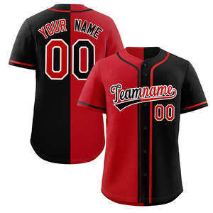 Оптовая продажа, спортивная одежда, индивидуальная Повседневная бейсбольная форма из полиэстера с сублимационной печатью и круглым вырезом, без трикотажа - Product Image 5