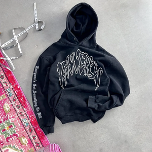 Jersey estilo pantalla impresa hombres chaqueta Casual Sudadera con capucha chaqueta cremallera sudadera hombres moda ropa deportiva hombres Sudadera con capucha - Product Image 3