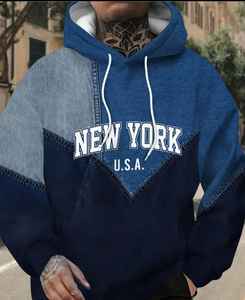 Sudadera con Capucha Premium para Hombre, Ultra Cómoda y Acogedora, 100% Algodón, Bordada, Lisa, Teñida con Impresión Digital para Invierno - Product Image 1