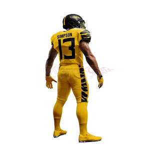 Uniforme de football américain personnalisé de haute qualité, nouveau design avec des caractéristiques de taille plus respirantes, style de jeu - Product Image 3