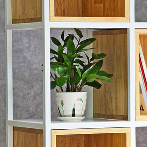 Estante de 5 Niveles con Estructura de Madera de Caucho y Hierro para Decoración de Sala de Estar KS68224 - Product Image 5