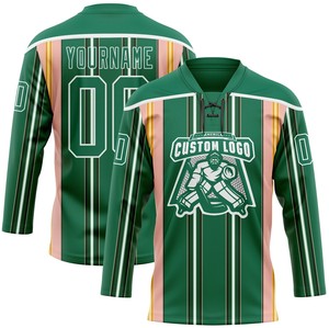 Jersey de Hockey Personalizado de Alta Calidad, 100% Poliéster, Antibacterial, de Secado Rápido, con Nombre/Números del Equipo Personalizados, Cuello en V, Tirante en T - Product Image 4