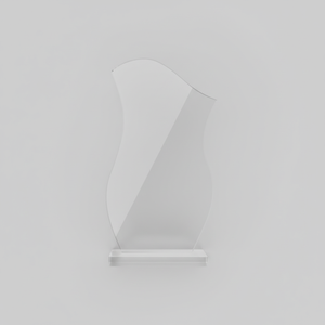 Trofeo Acrílico en Forma de Ola, Acabado Transparente de Cristal, Duradero, Grabado, para Reconocimiento Corporativo, Deportivo y Académico, Mukesh - Product Image 4