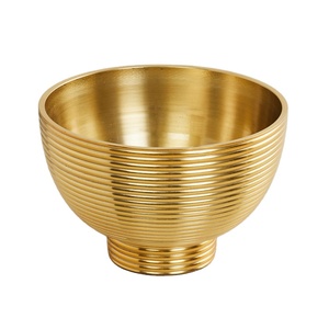 Bol moderne pour ustensiles de cuisine maison hôtel Restaurant bols de service or fini vaisselle soupe fruits secs salade bol de table - Product Image 3