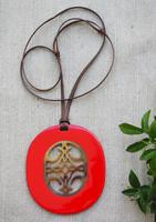 Collier pendentif en corne de buffle fait main, imperméable, avec logo personnalisé, de haute qualité, best-seller 2025, style animal, artisanat naturel