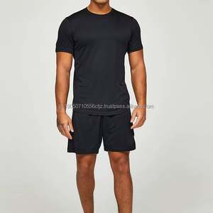 Summer Men Set Suit Men Short Sleeve <b>T</b>-shirt Shorts Sets 2 Pieces Fitness Set Custom Casual - Product Image 1